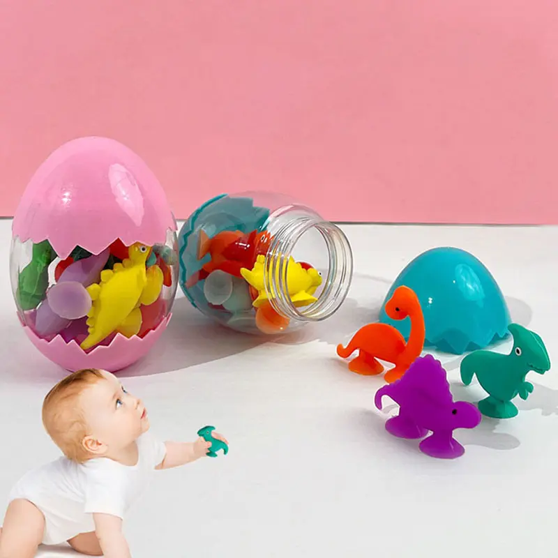 Sucker Bath Toy Silicone Suction Cup Soft Building Blocks Pop Sucker Parent-child Interactive Game Funny Toys For Kids