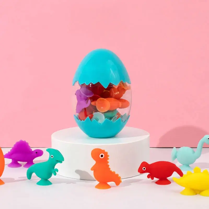 Sucker Bath Toy Silicone Suction Cup Soft Building Blocks Pop Sucker Parent-child Interactive Game Funny Toys For Kids