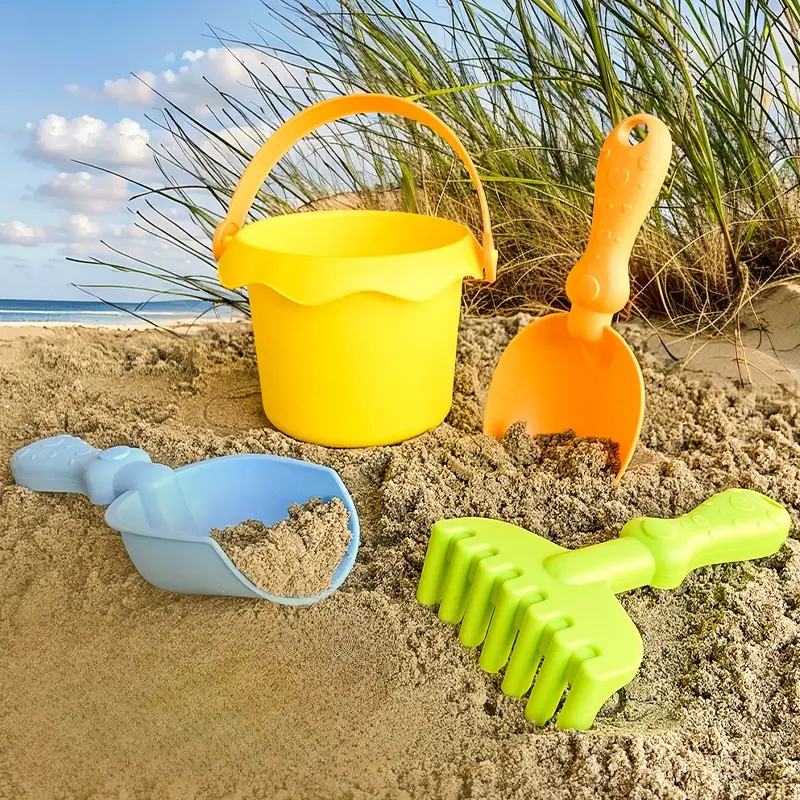 Children's Beach Toy Set Sand Digging and Water Toy, Shovel Beach Sand Play Tool Random Colors Plastic Bucket Watering Toy Sets