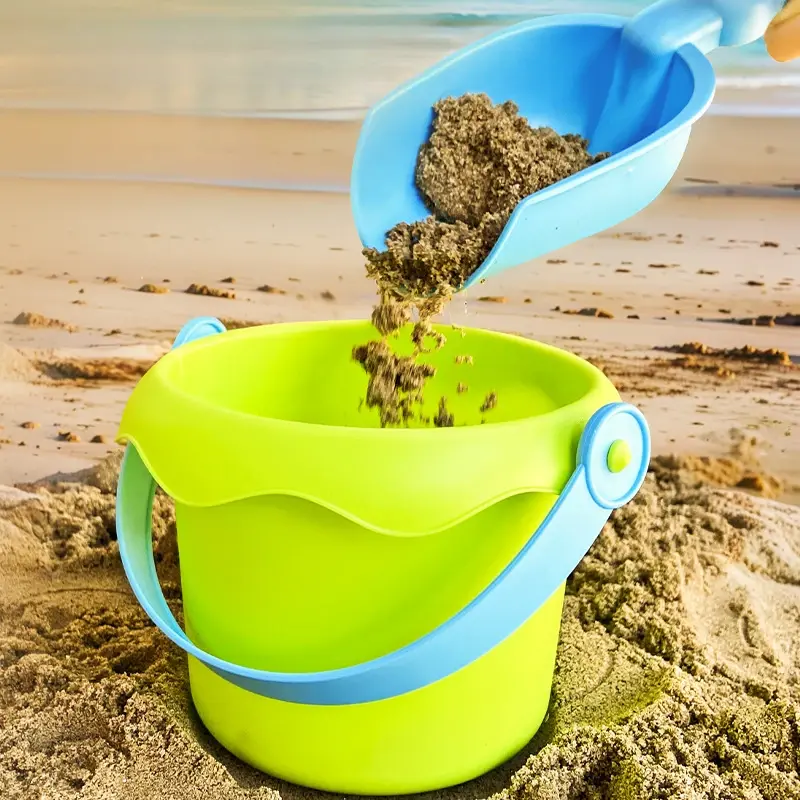 Children's Beach Toy Set Sand Digging and Water Toy, Shovel Beach Sand Play Tool Random Colors Plastic Bucket Watering Toy Sets