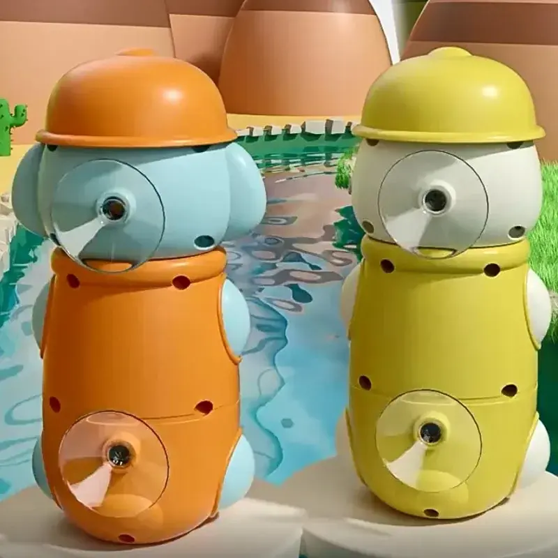 Cute Duck/Elephant Baby Shower Bath Toys Children Water Play Spinner with Suction Cup Waterwheel Games for Kid Bathroom