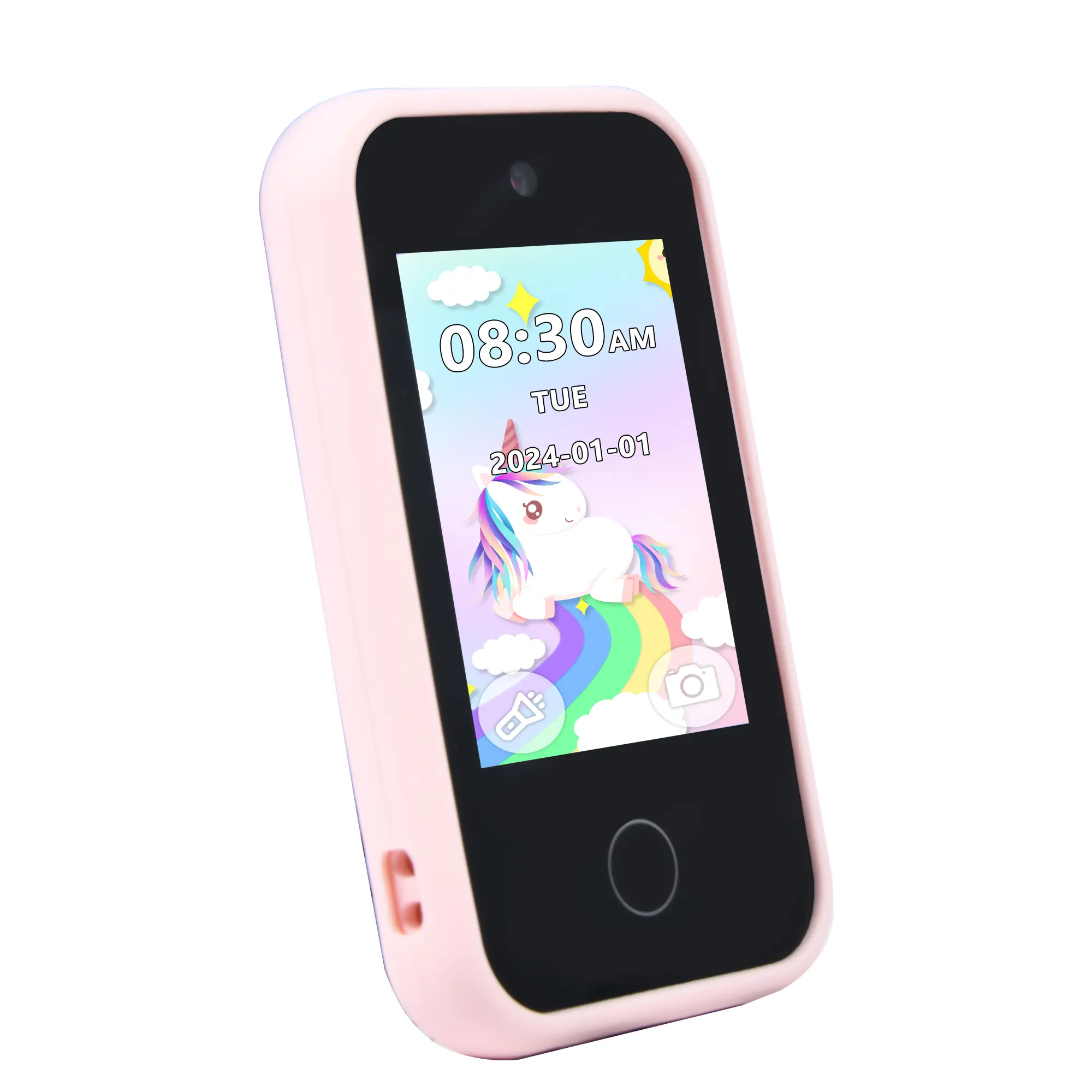 Kids Smart Phone Educational Toys Dual Camera Music Player Baby Phone 32G Memory with Lanyard Game Learning for Age 3-12 Gifts