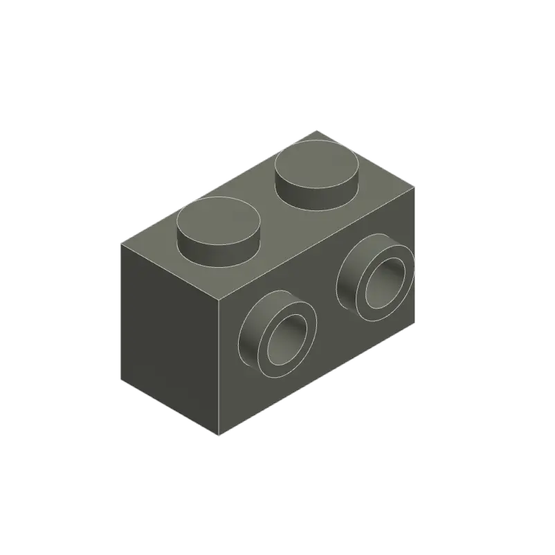 50pcs 11211 Modified 1 x 2 with Studs on Sid Bricks Collections Bulk Modular GBC Toys For Technical MOC DIY Building Blocks Comp