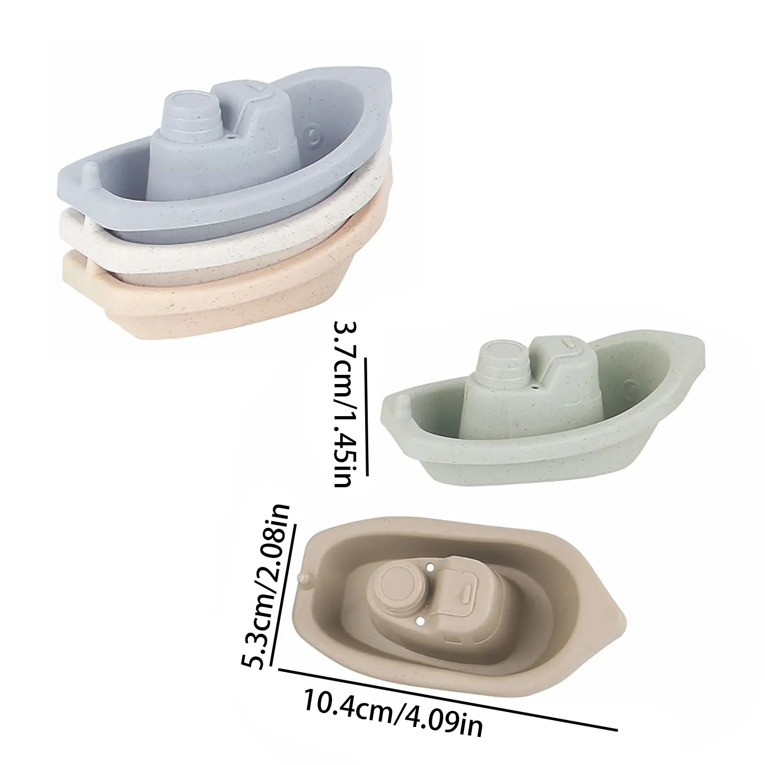 Fun Stacked Boat Cup Set, Children's Cognitive Education Bathroom Bathing Interactive Toy