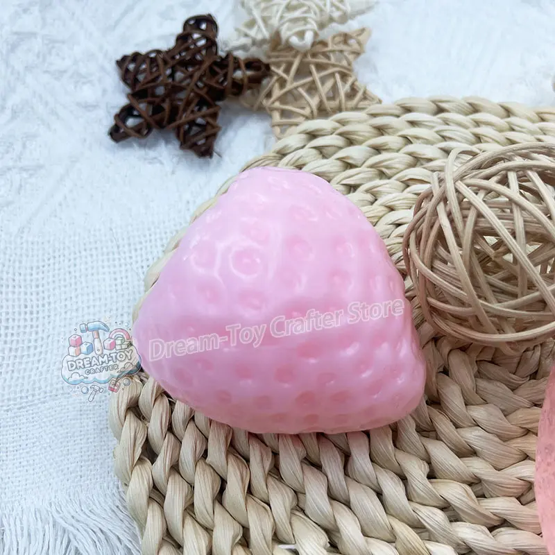 Taba Squishy Table Big Strawberry Squeeze Anti-Stresses Fidget Toys Soft Jelly Feel Stress Relief Decompression Toy for Anxiety