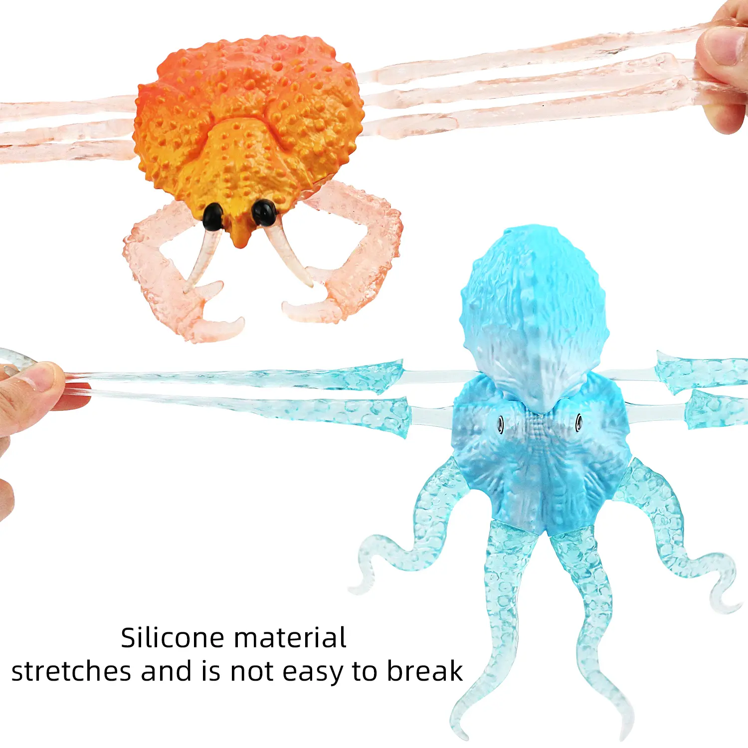 Simulated marine animal soft rubber octopus octopus model for venting, decompression, and stretching children's toys