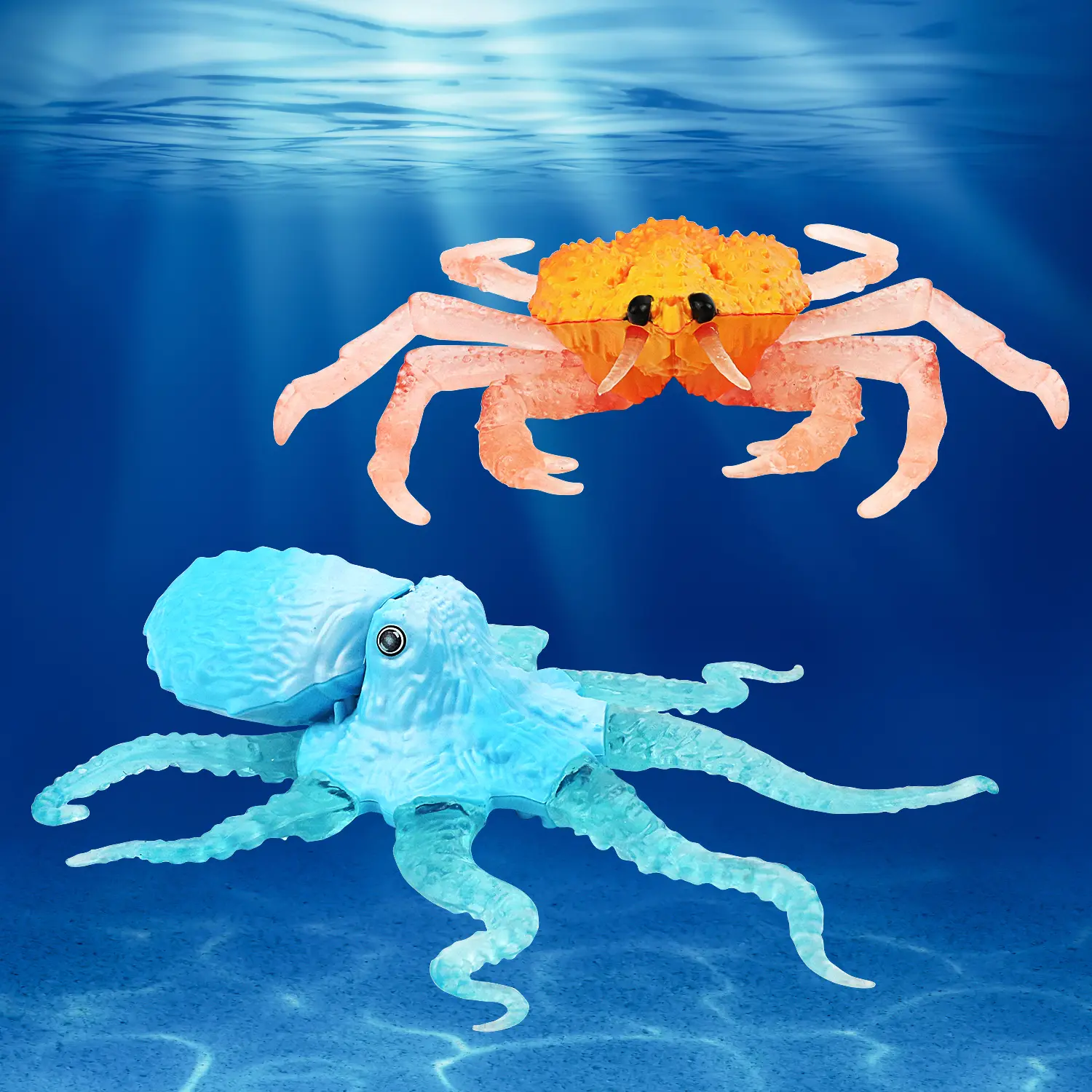 Simulated marine animal soft rubber octopus octopus model for venting, decompression, and stretching children's toys