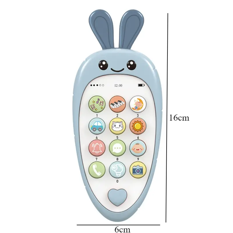 New Smart Fun Music Light Effect Story Learning Simulation Mobile Phone Interactive Intelligent Children's Toy Gift