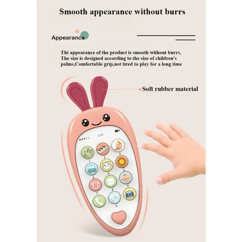 New Smart Fun Music Light Effect Story Learning Simulation Mobile Phone Interactive Intelligent Children's Toy Gift