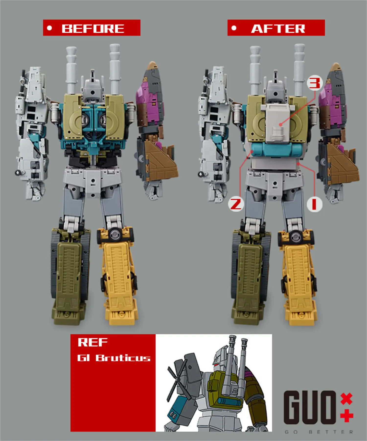 NEW Filler Parts Left Hand Cover Plate Upgrade Kit For Magic Square MS-TOYS Lord of War Bruticus MS-B51/52/53/54/55-GO BETTER
