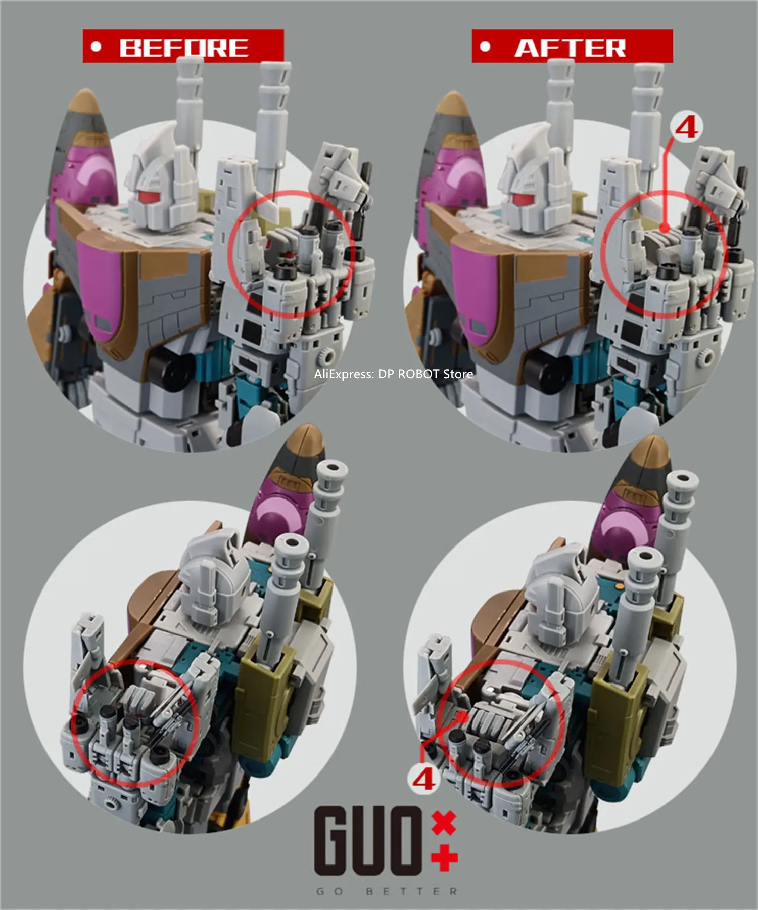 NEW Filler Parts Left Hand Cover Plate Upgrade Kit For Magic Square MS-TOYS Lord of War Bruticus MS-B51/52/53/54/55-GO BETTER