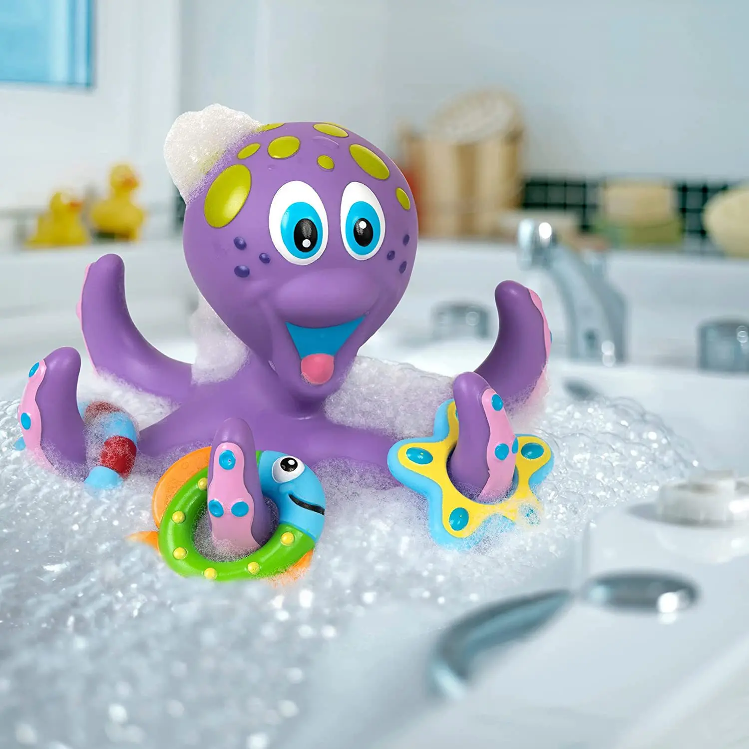 Baby Bath Toys Bathing Bathtub Bathing Pool Play Water Funny Toss Game Kids Water Playing Cute Cartoon Toys Kid Children Gift
