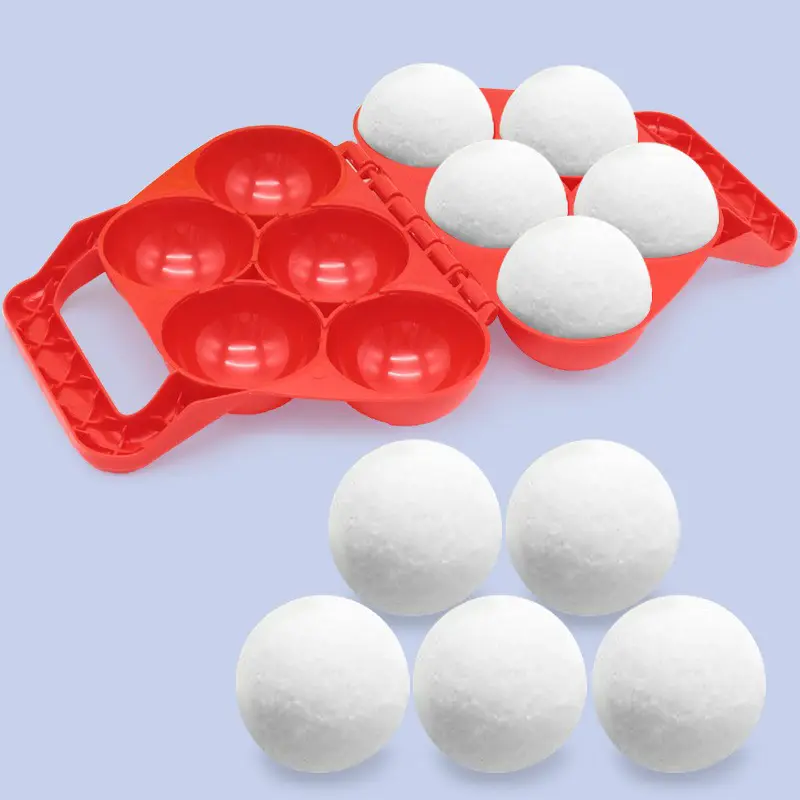 4 Pcs/Set Snowball Maker Clips, Duck Shaped Snow Ball Maker Clips Clamps Outdoor Winter Play Snow Toys Plastic Sand Molds Clay