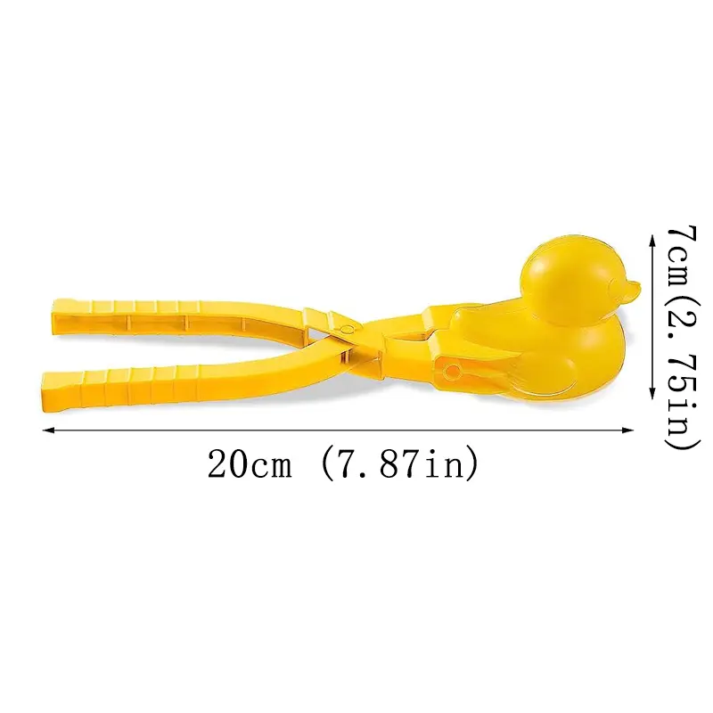 4 Pcs/Set Snowball Maker Clips, Duck Shaped Snow Ball Maker Clips Clamps Outdoor Winter Play Snow Toys Plastic Sand Molds Clay