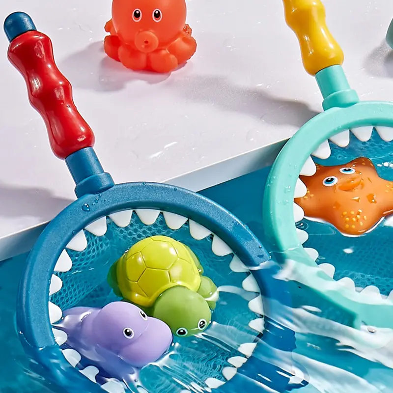 Interactive Soft Rubber Animal Bath Toys - Funny Bathtub Gifts for Children