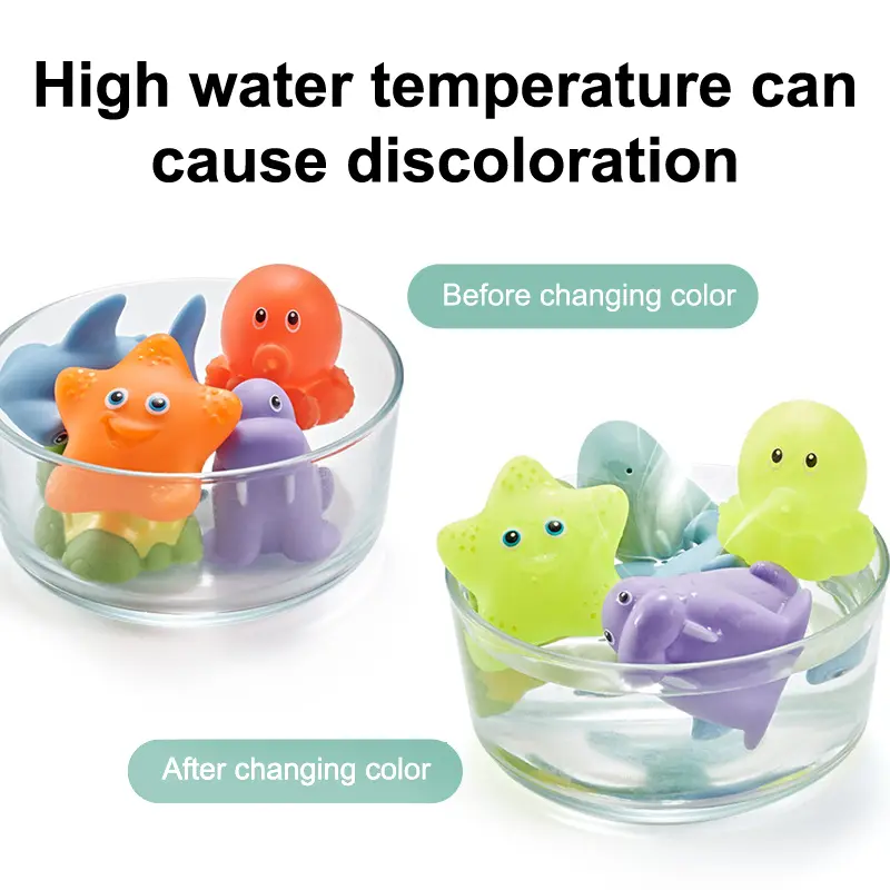 Interactive Soft Rubber Animal Bath Toys - Funny Bathtub Gifts for Children