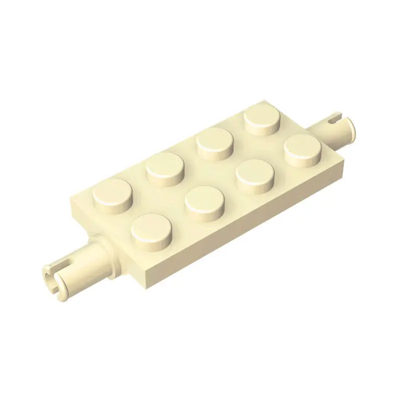 50pcs MOC Parts 30157 Plate Modified 2 x 4 with Pins Compatible DIY Assmble Building Blocks Particle Kid Puzzle Brain Toy Gift