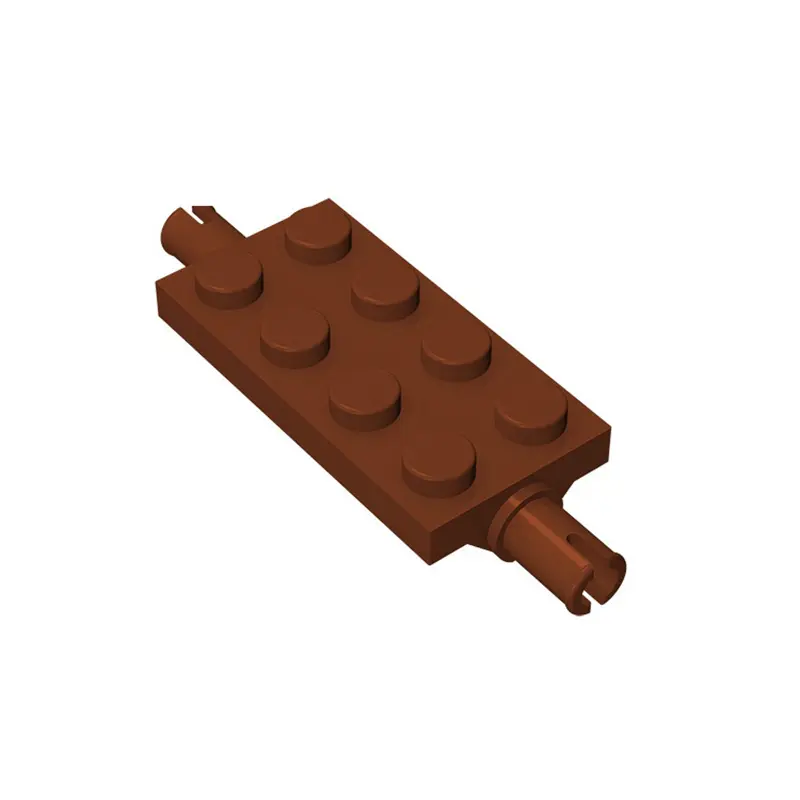 50pcs MOC Parts 30157 Plate Modified 2 x 4 with Pins Compatible DIY Assmble Building Blocks Particle Kid Puzzle Brain Toy Gift