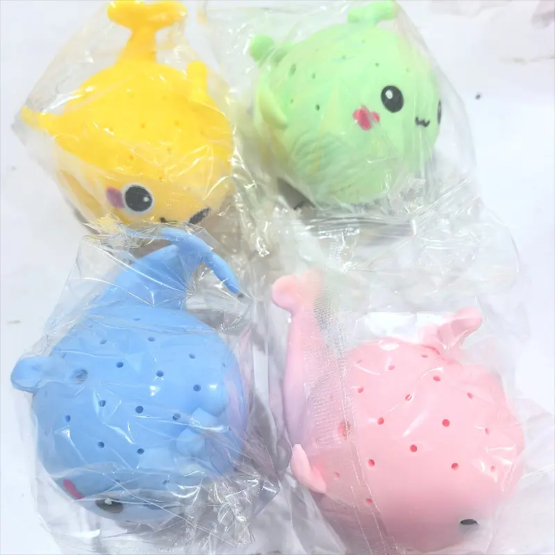 Baby Bath Toys Sponge Water Absorbing Whale Squeezing Stress Relief Toys Summer Swimming Play Water Toy for Children Squishy Kid
