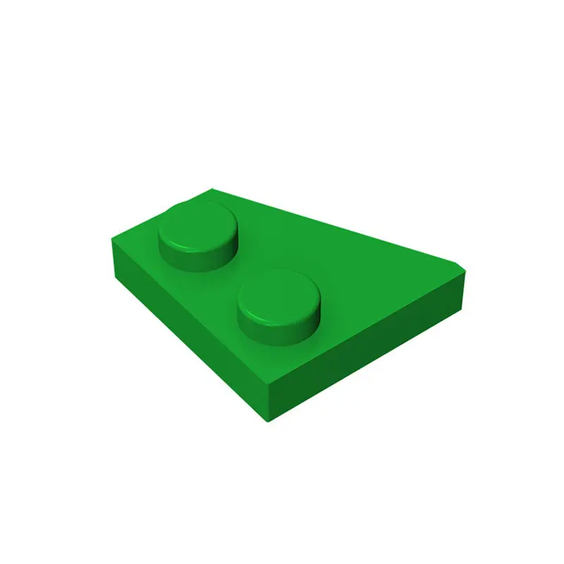20PCS MOC compatibili assemblano particelle 24307 piastra a cuneo 2x2 blocchi di costruzione destra giocattoli di ricambio educa
