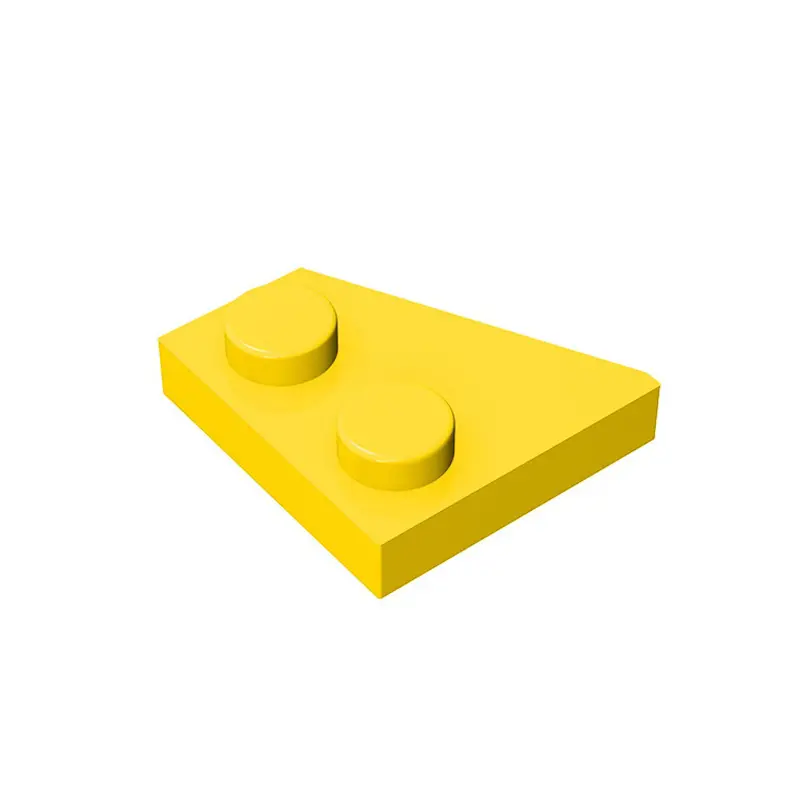 20PCS MOC compatibili assemblano particelle 24307 piastra a cuneo 2x2 blocchi di costruzione destra giocattoli di ricambio educa
