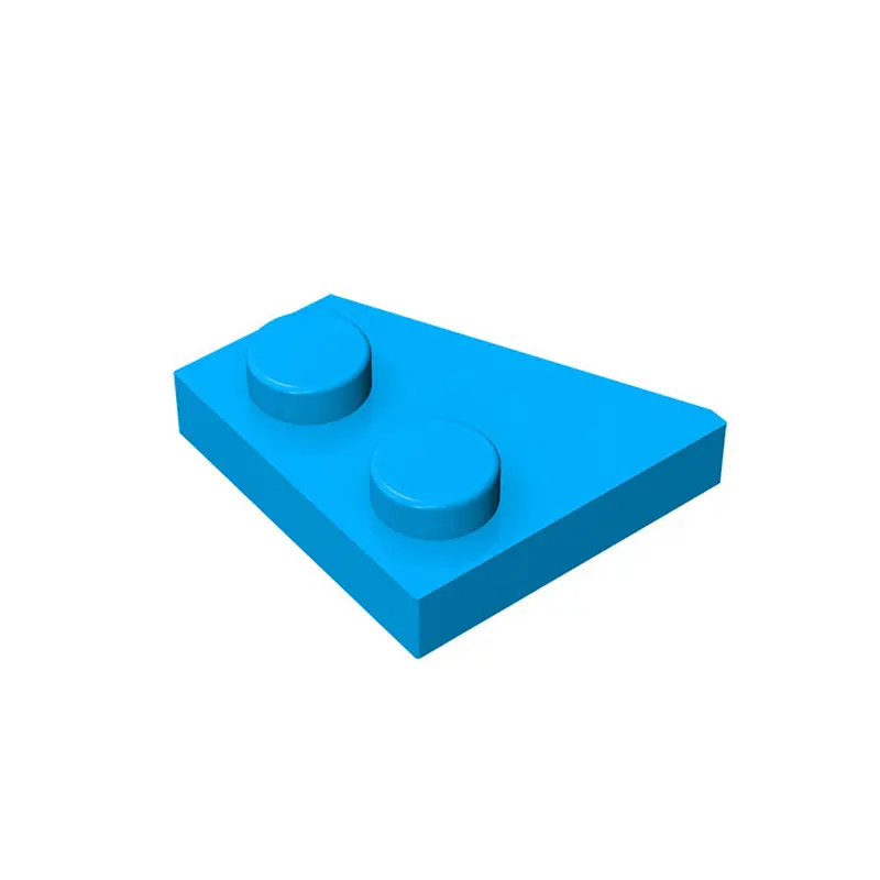20PCS MOC compatibili assemblano particelle 24307 piastra a cuneo 2x2 blocchi di costruzione destra giocattoli di ricambio educa