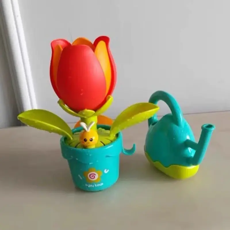 Baby Flowering Bath Toys Water Shower Bathing Toys Water Game for Kids Fun Sunflower Bath with Kettle Bathroom Toy for Children