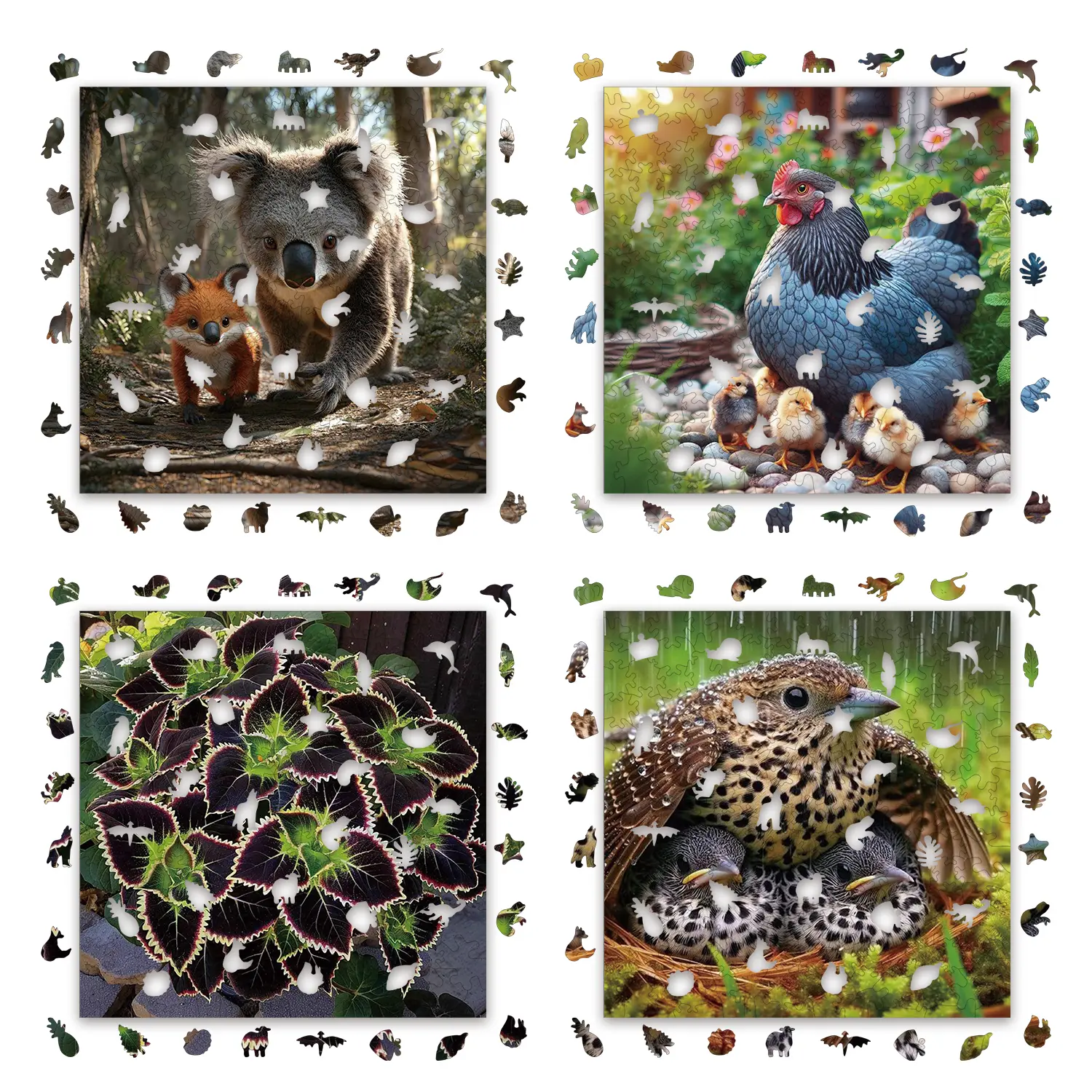 Cross border hot selling Love Leaf Flying Dragon wood puzzle manufacturer