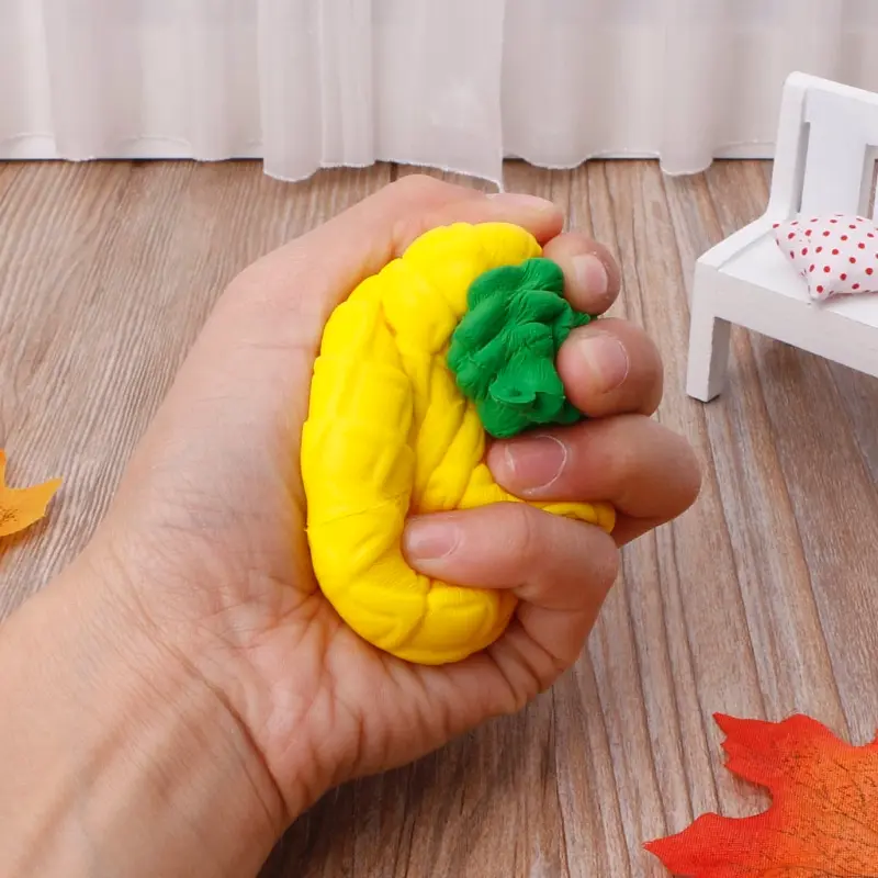 Squeeze Squishy Pineapple Stress Relief Fruit Scented Slow Rising Toy