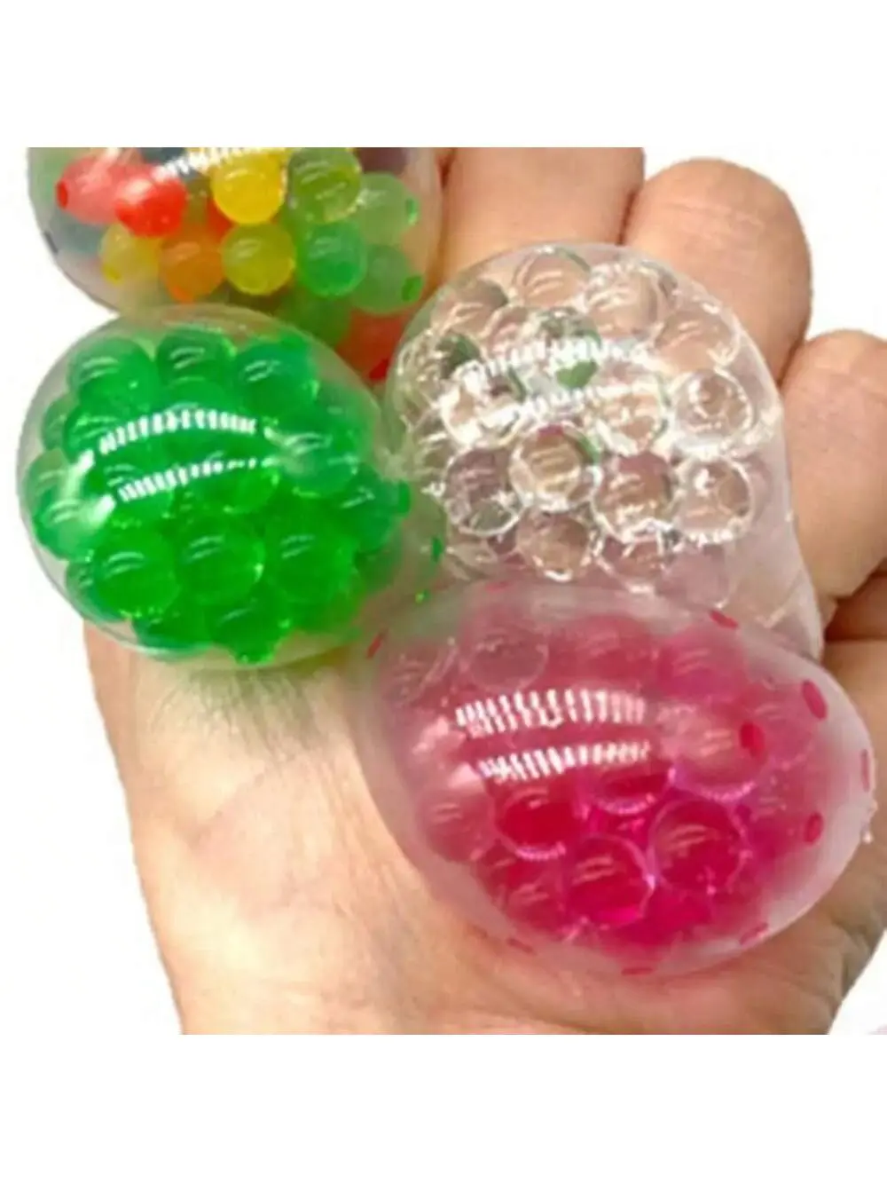 Sensory Stress Balls for Adults and Kids Fidget Squishy Toys 10-Pack,Sensory Toy for Kids with Autism,Stress Relief Ball 3.5cm