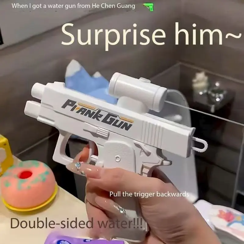 2025 New Outdoor Portable EDC Double-sided Reverse Water Gun Prank Reverse Water Spray Toy Creative Gift Tool