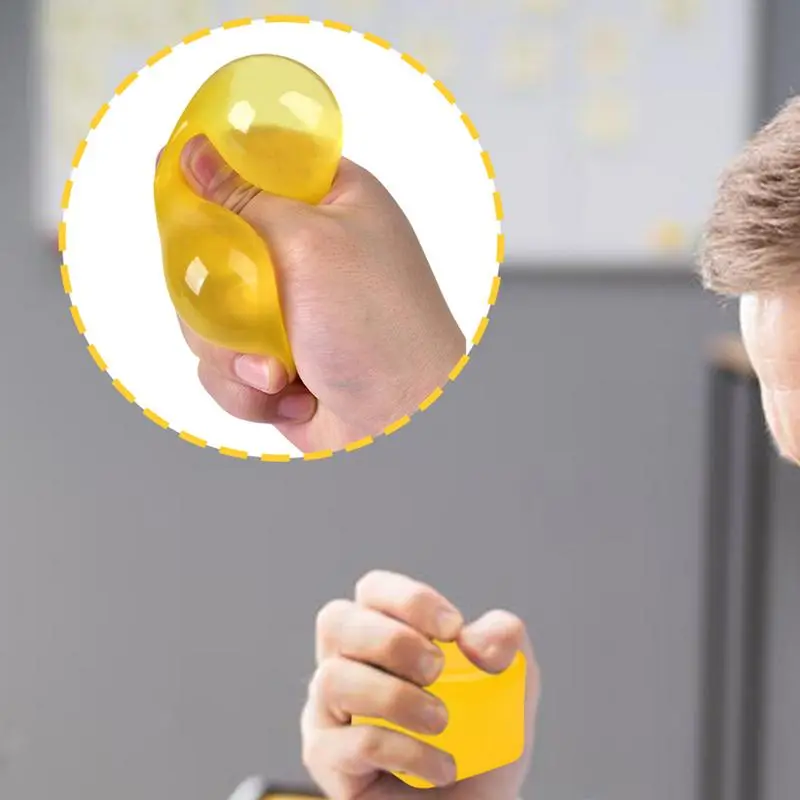 1pcs Soft Squeeze Ball Ice Cube Rubber Toys Soft Fidget Toy Boys Girls Toy Portable Relaxing Toy Party Favors Classroom Rewards