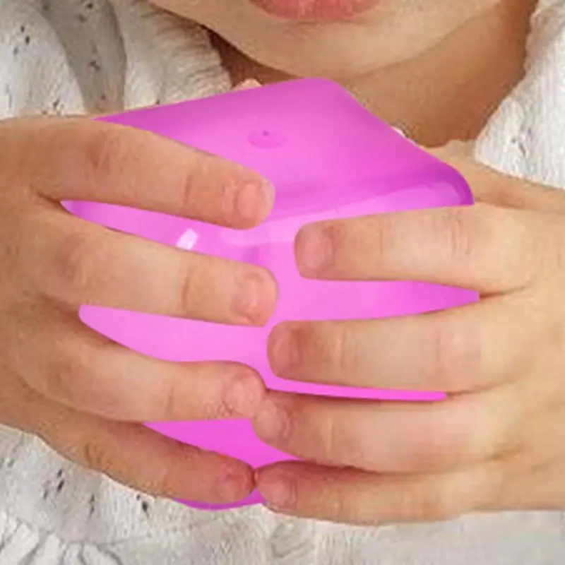 1pcs Soft Squeeze Ball Ice Cube Rubber Toys Soft Fidget Toy Boys Girls Toy Portable Relaxing Toy Party Favors Classroom Rewards