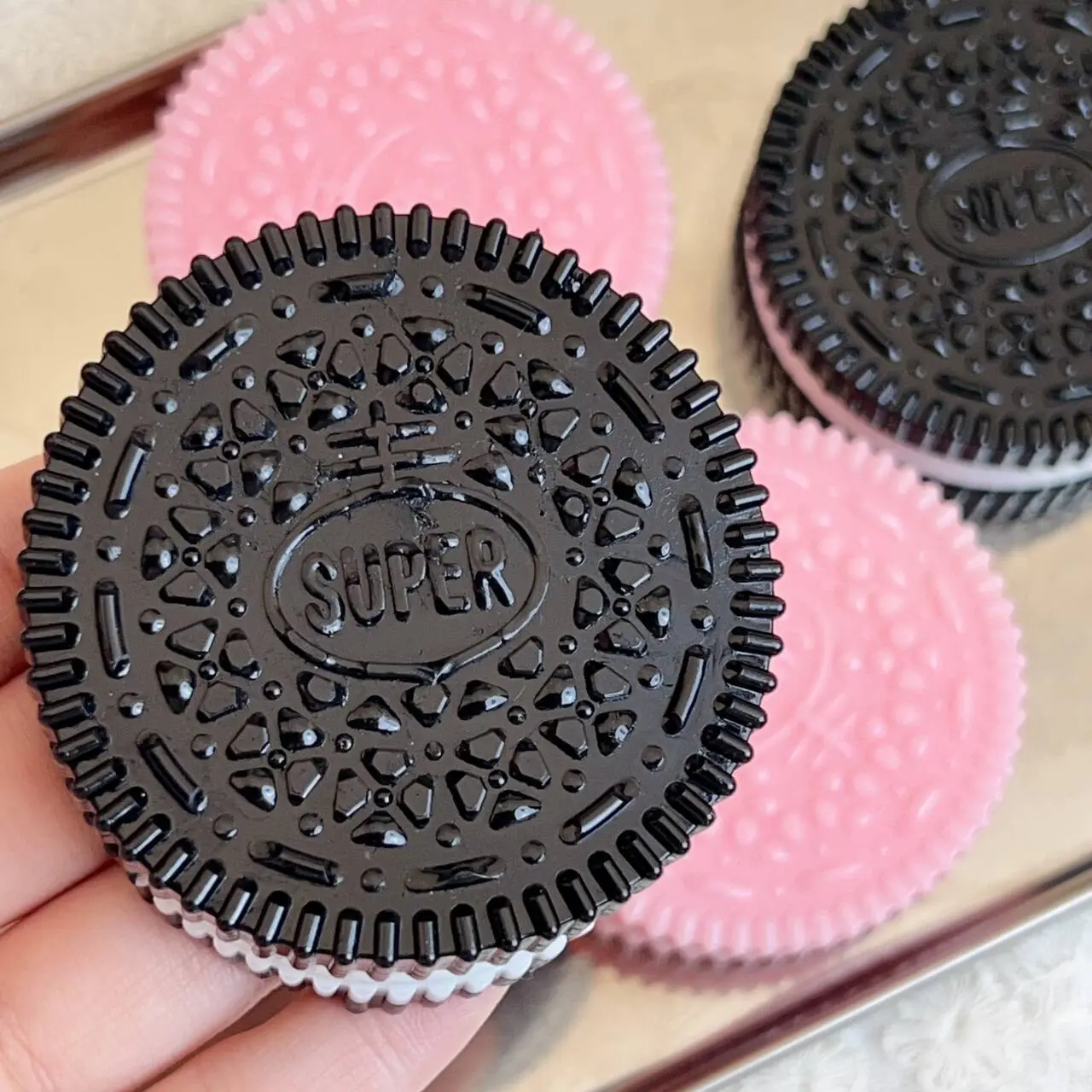 Handmade Cookie Squishy Toy For Stress Relief Toy Mochi Taba Squishy New Biscuit Slow Rebound Pinching Toy