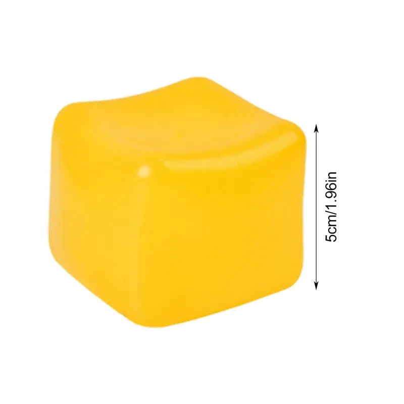 1pcs Soft Squeeze Ball Ice Cube Rubber Toys Soft Fidget Toy Boys Girls Toy Portable Relaxing Toy Party Favors Classroom Rewards