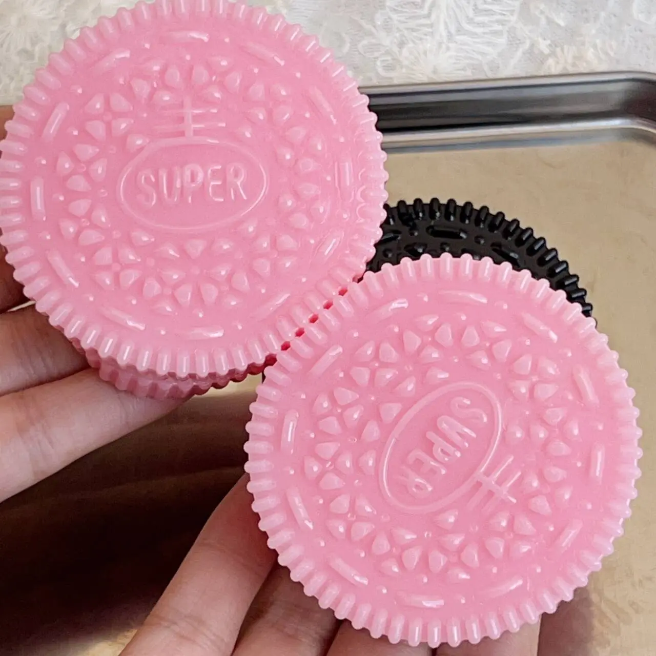 Handmade Cookie Squishy Toy For Stress Relief Toy Mochi Taba Squishy New Biscuit Slow Rebound Pinching Toy