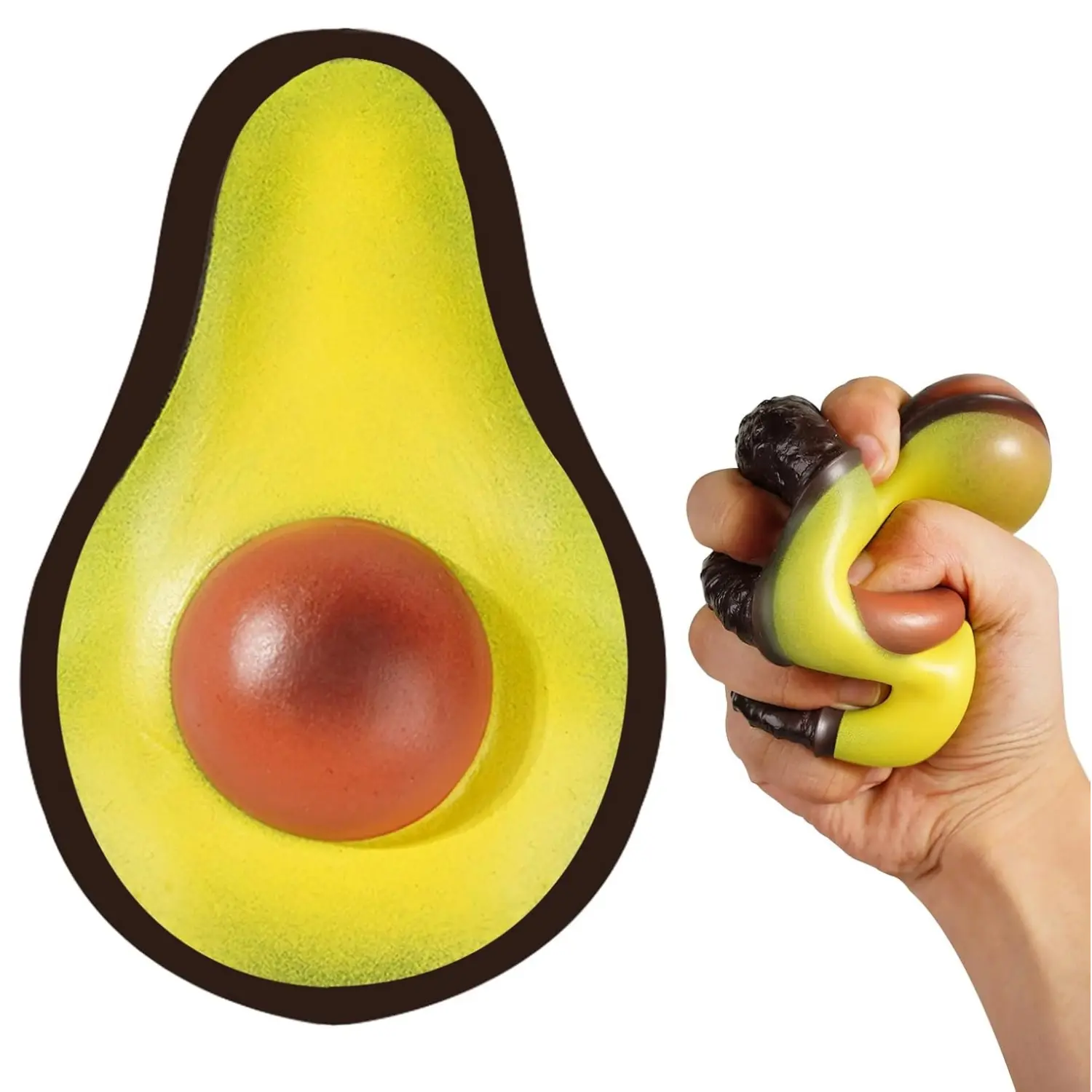Avocado Sensory Toy for Kids Adults Fidget Stress Balls Perfect Squishy Toys for Autism Support & Stress Relief
