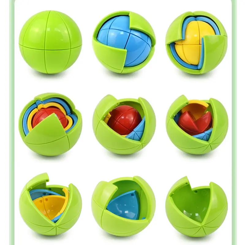 3D Intelligence Ball DIY Puzzle Puzzle Assembly Building Blocks Fun Sensory Toys for Adults Children ADHD Autism Stress Relief