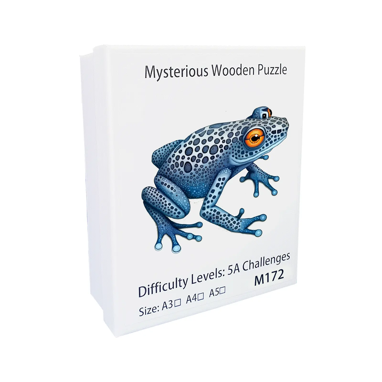 Wooden puzzle with frog pattern, irregular animal shape, puzzle and stress relief toy, Children's Day gift
