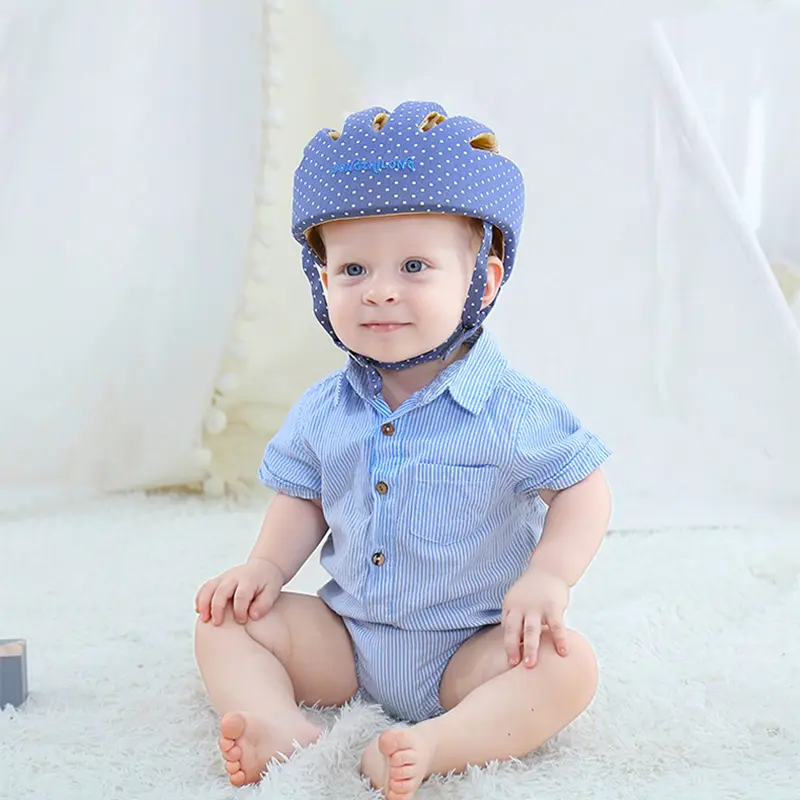 Baby Helmet Cap Newborn 6 18 Month Toddler Kids Adjustable Anti-shock Helmet Safety Baby Crawling Walking Head Protection Cap