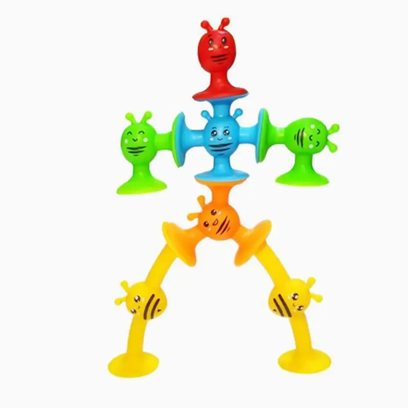 Sucula children's educational suction cup soft building blocks variety of science and education children teaching AIDS