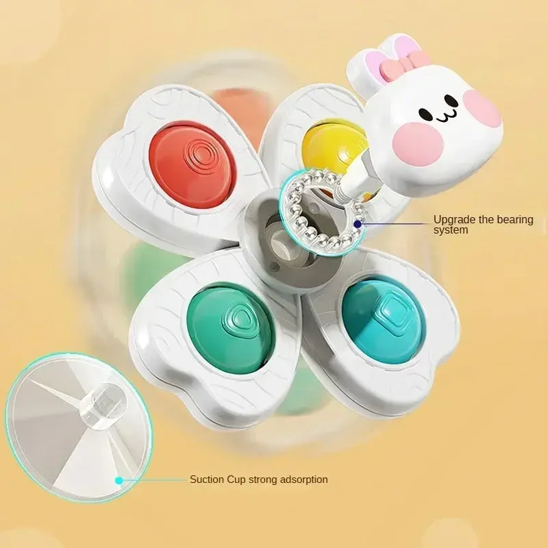 Baby Sucker Spinning Toys Children Bath Montessori Education Rotating 3 Years Bathroom Toys for Toddler Infant Toys for Baby