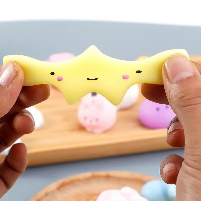 100PC Mini Squishy Toys Mochi Squishies Bulk Kawaii Animals Fruits Squishy Stress Relief Squeeze Fidget Toy For Kids Boys Girls