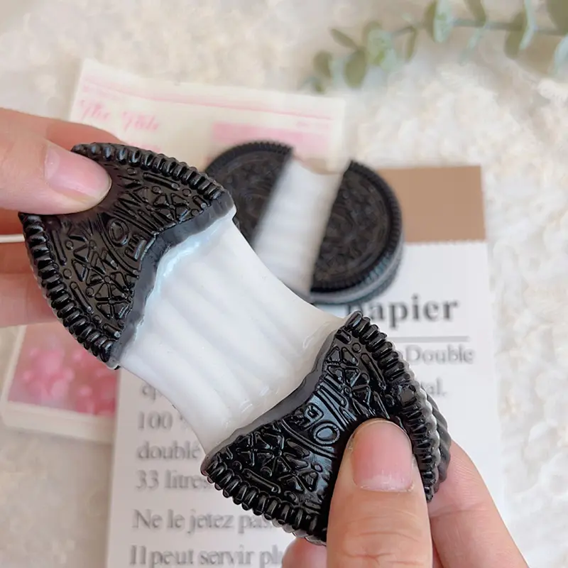 Handmade TPR Cookie Squishy Toy For Stress Relief Toy Mochi Taba Squishy Toy Hot Fidget Toy Biscuit Pinching Toy