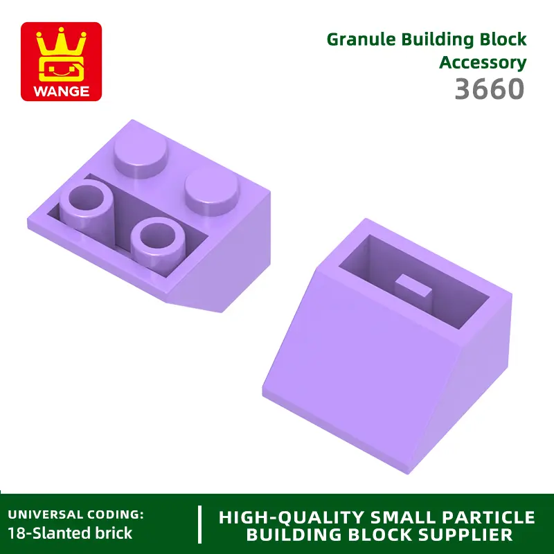Wange 82Pcs/Lot 3660 2x2 Sloping Reverse Building Blocks Moc Slanted Parts Compatible with Brick  Children Toy Assembly Gift Box