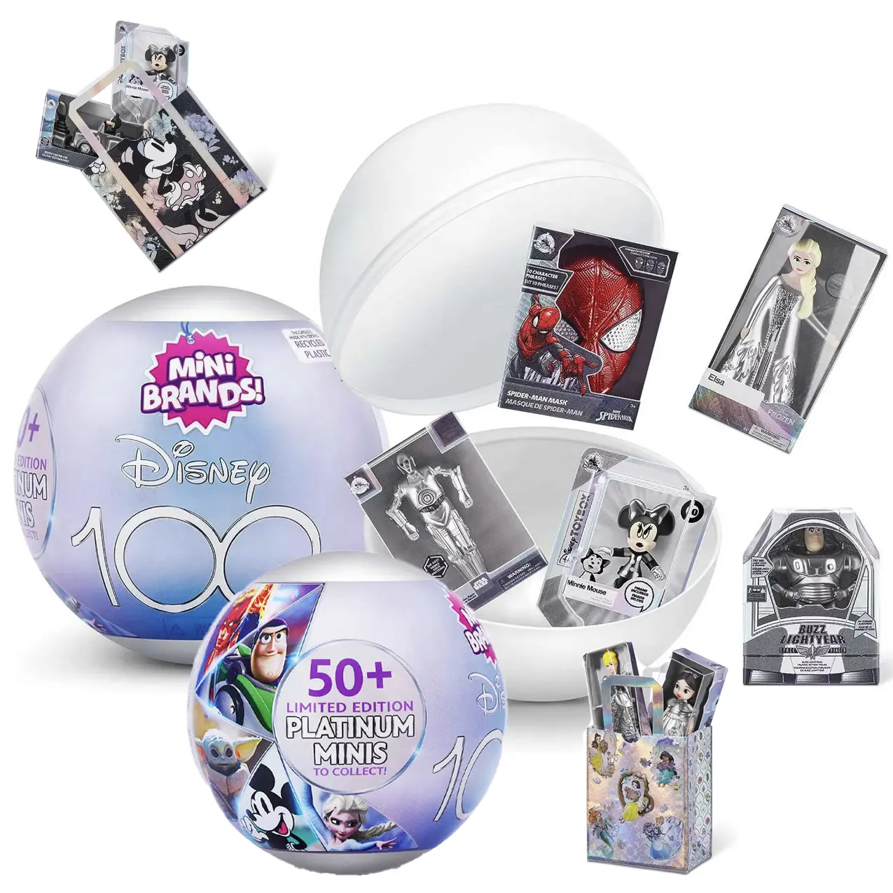 5 Surprise DISNEY Mini Toy Brands Mystery Capsule Collectibles Toys Blind Ball Children's Gift