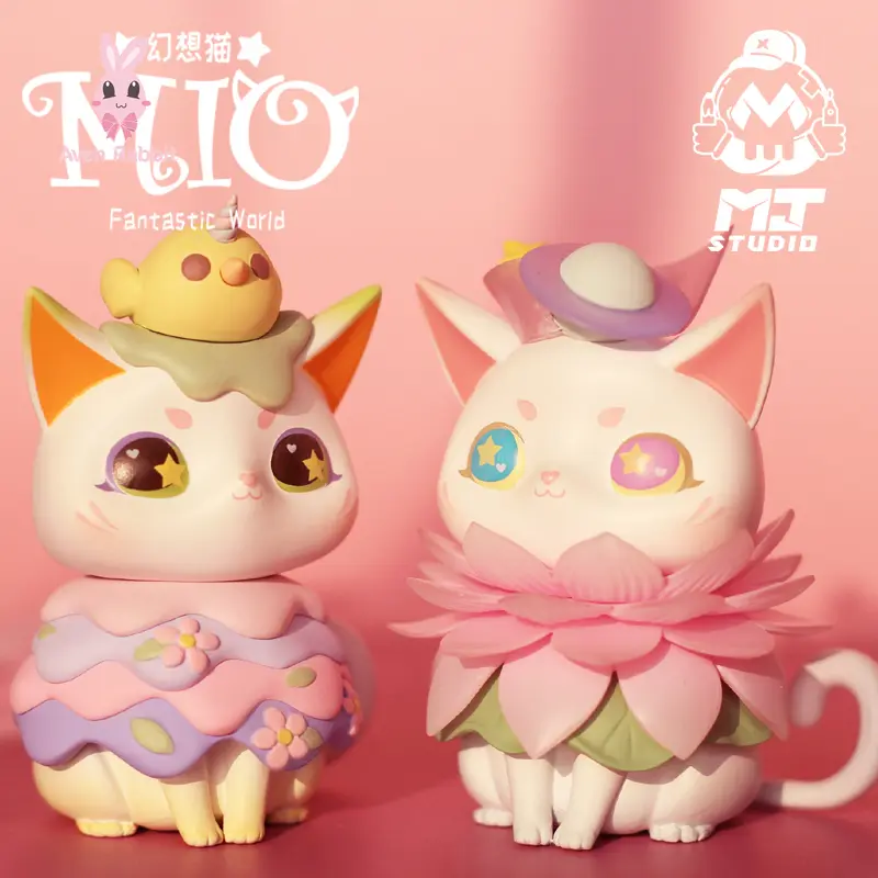 MIO Fantastic World Cat Blind Box Toys Anime Mystery Box Mistery Figure Surprise Caja Misteriosa Kawaii Model Girl Birthday Gift