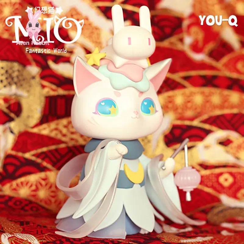 MIO Fantastic World Cat Blind Box Toys Anime Mystery Box Mistery Figure Surprise Caja Misteriosa Kawaii Model Girl Birthday Gift