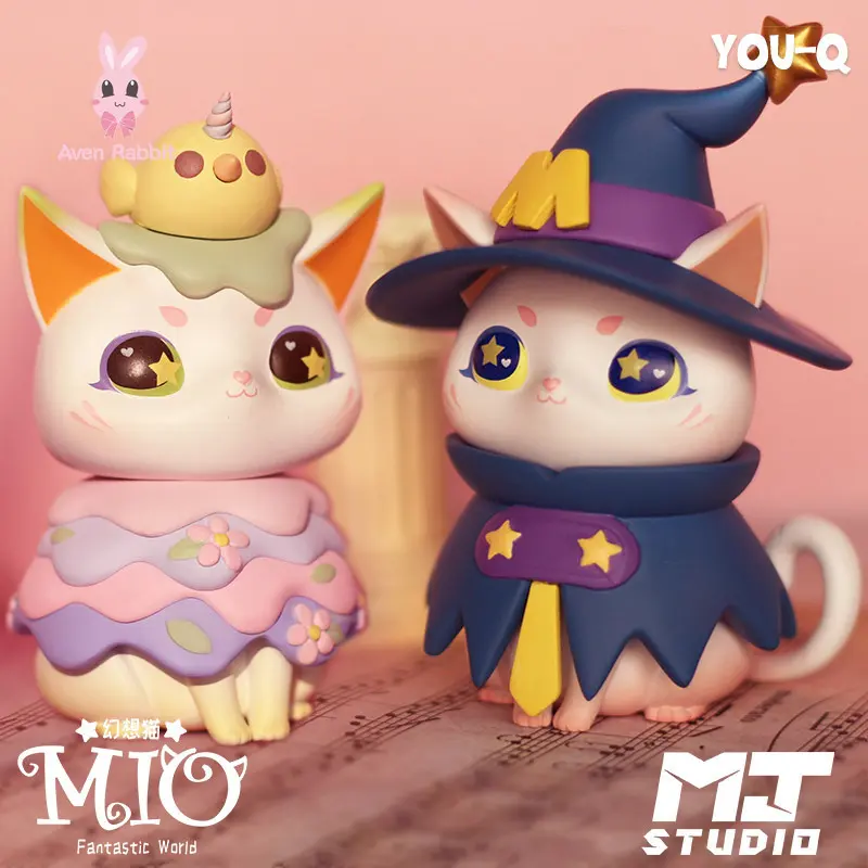 MIO Fantastic World Cat Blind Box Toys Anime Mystery Box Mistery Figure Surprise Caja Misteriosa Kawaii Model Girl Birthday Gift