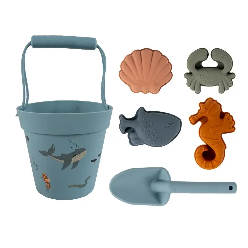 Kids Sand Molde Tools Silicone Beach Sand Toys Baby Funny Game Cute Animal Mold Toddler Beach Toys